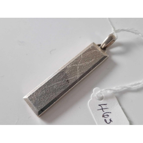 465 - A silver ingot