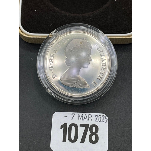 1078 - Proof silver crown 1980