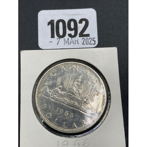 1092 - Canada dollar 1966