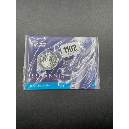 1102 - Another Royal Mint UK Britannia 2015 silver coin