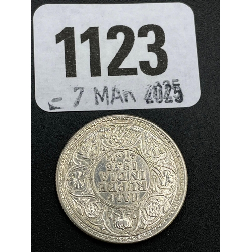 1123 - India half Rupee 1936