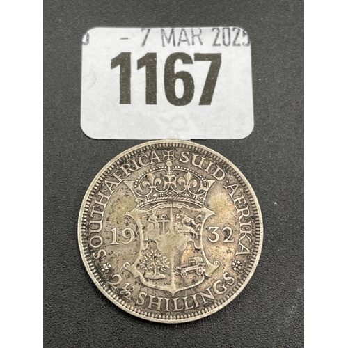 1167 - South Africa half crown 1932