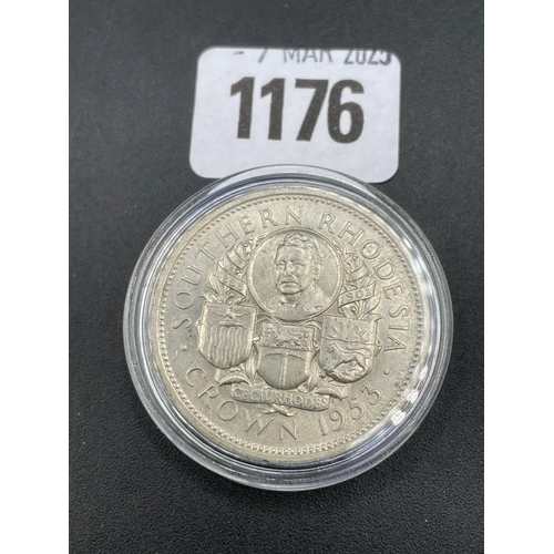 1176 - Rhodesian crown 1953, birth of Cecil Rhodes