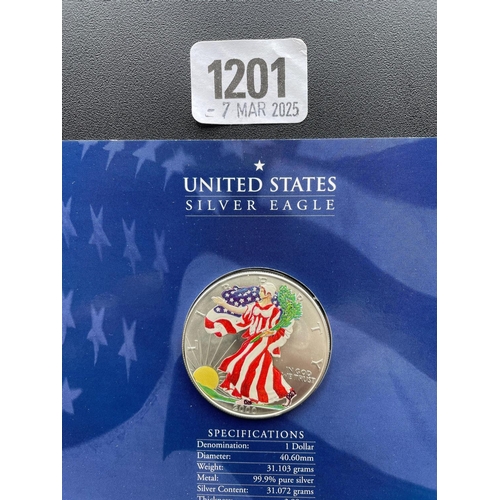 1201 - USA silver 1oz Eagle 2000