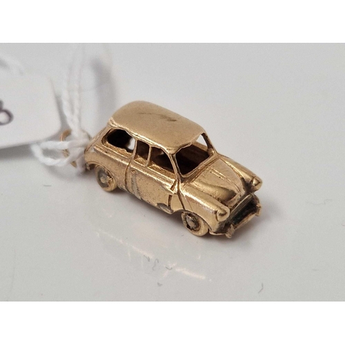 123 - A Mini car charm 9ct 4 gms