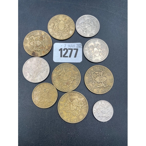 1277 - Republic of Kenya 8 coins