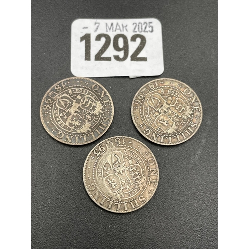 1292 - Shillings 1893, 1896, 1898