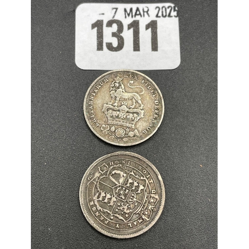 1311 - Shillings 1816 & 1826