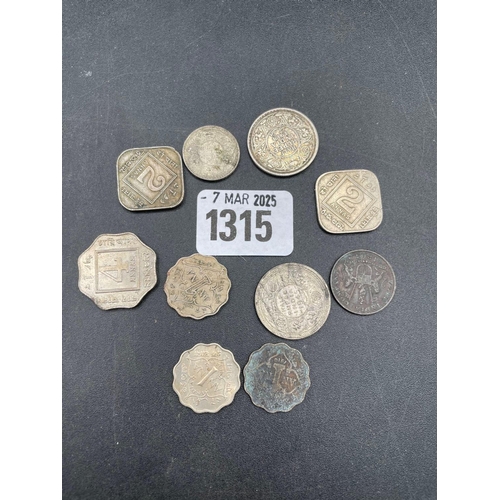 1315 - Ten more Indian coins