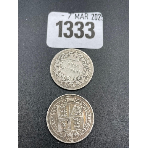 1333 - Shillings 1867 + 1890