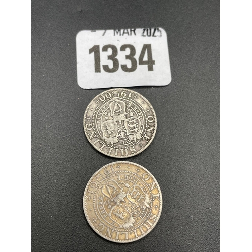 1334 - Shillings 1900 + 1901