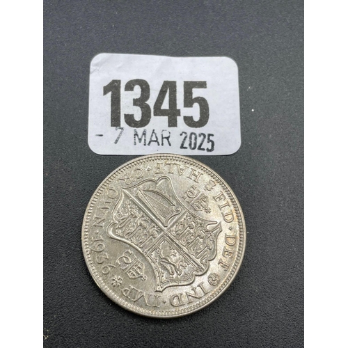 1345 - Half crown 1936, high grade silver