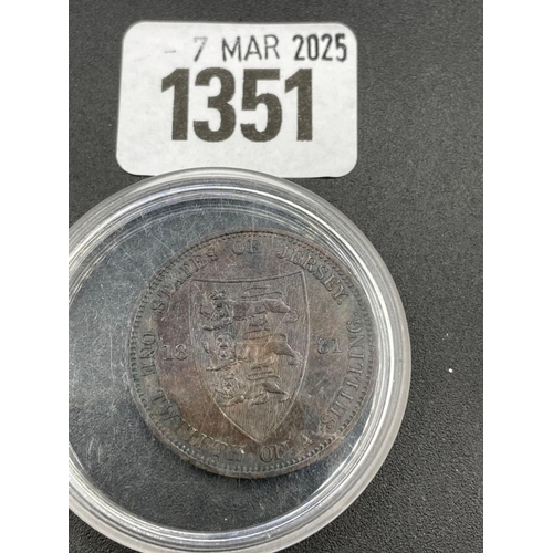 1351 - Jersey penny 1881, UNC