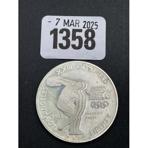 1358 - USA silver dollar 18983