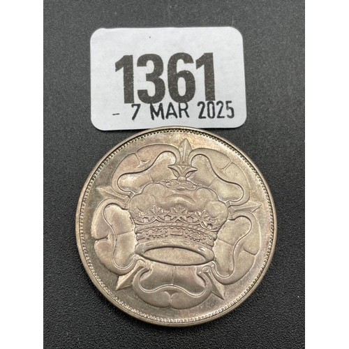 1361 - Edward VII silver medallion, 27g