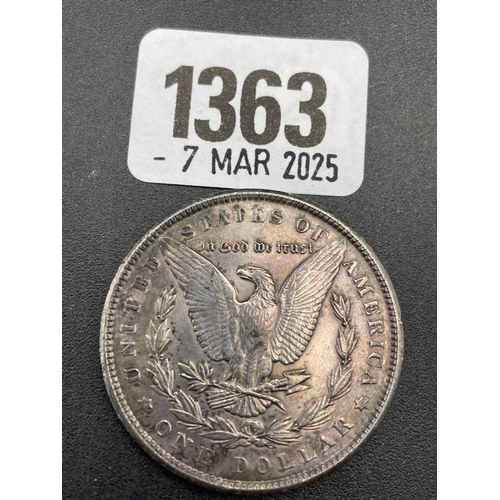 1363 - USA dollar 1900, better grade toned