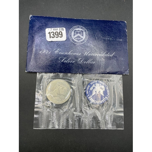 1399 - America silver dollar set 1971