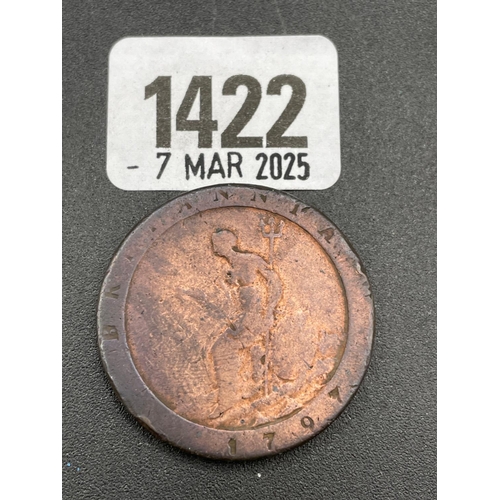 1422 - Cartwheel penny 1797