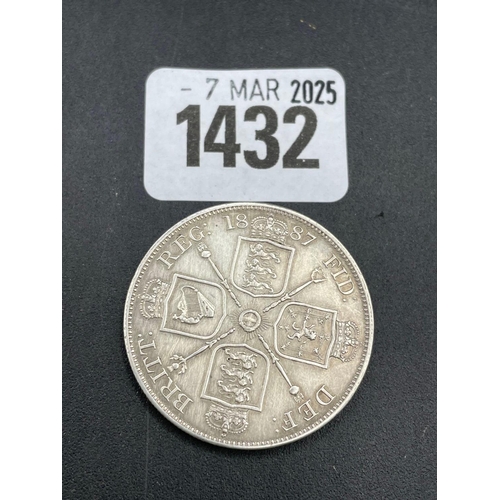 1432 - Double florin 1887