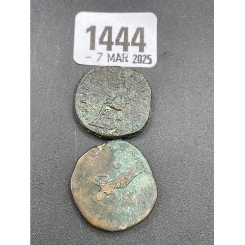 1444 - Roman Sestertius (2), 43g