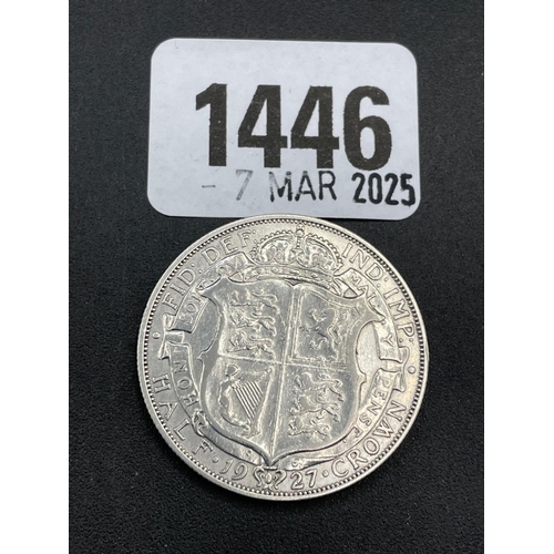 1446 - Half crown 1927, better grade