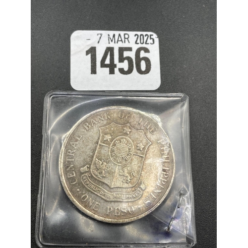 1456 - Philippines one peso 1963