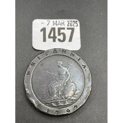 1457 - George III Cartwheel two pence 1797