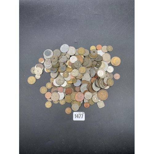 1477 - Card box of coins