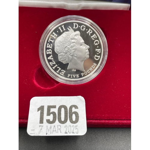 1506 - Proof silver �5 coin 2002