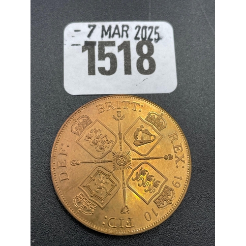 1518 - A George V model double florin 1910