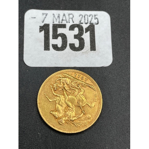 1531 - A gold sovereign  1911