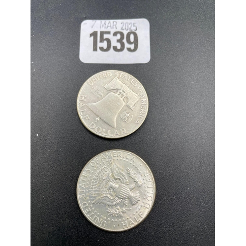 1539 - USA half dollar 1948 & 1946