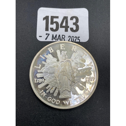 1543 - USA silver dollar 1989