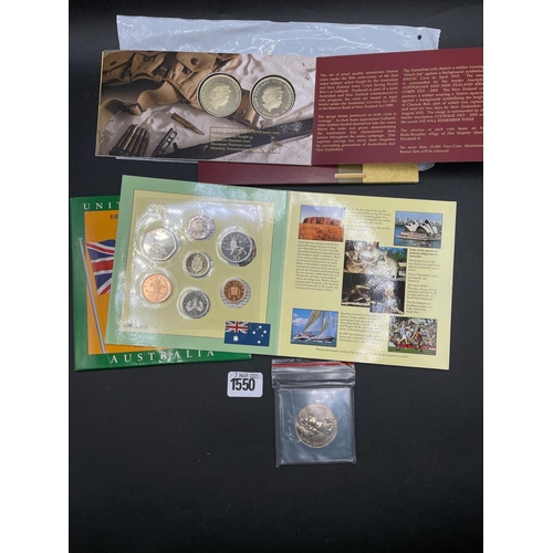 1550 - New Zealand 1963 coin set etc