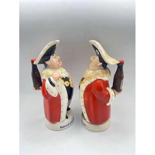 1608 - A Pair of Worthington's Pale Ale Beswick Jugs 8 inch High