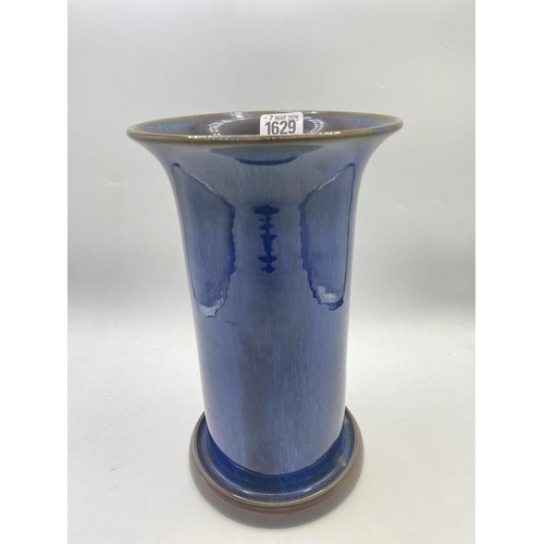 1629 - A Denby flambe vase signed 10.5 inches high