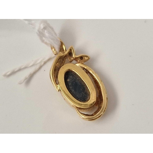 23 - A OPAL PENDANT 18CT GOLD 4.2 GMS