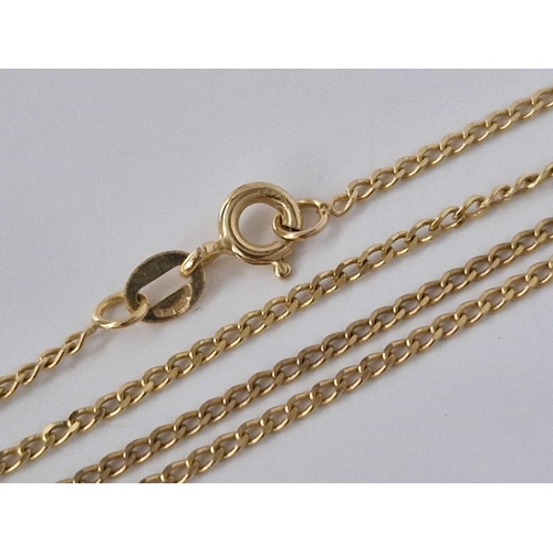 230 - A neck chain 9ct 17 inch 2 gms