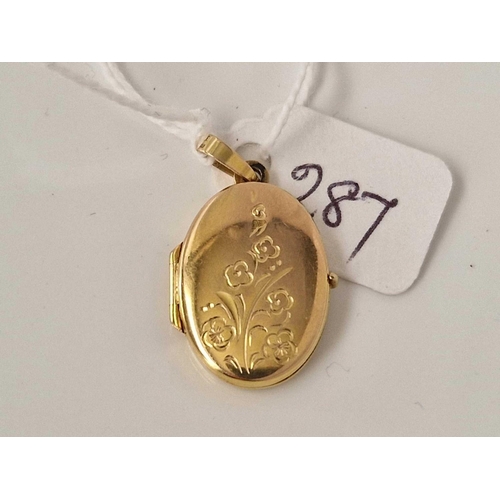 287 - A 9ct locket