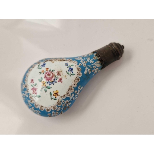 394 - A antique enamelled scent flask