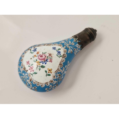 394 - A antique enamelled scent flask