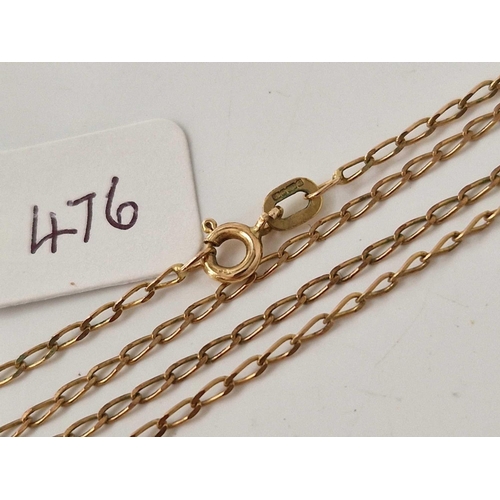 476 - A neck chain 9ct 1.8 gms