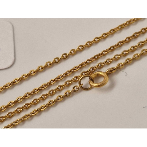 483 - A neck chain 9ct 15 inch 2 gms