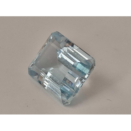 503 - A oblong blue topaz stone 3.8 gms