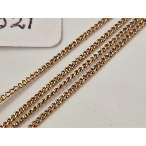 521 - A fine neck chain 9ct 16 inch 1.7 gms