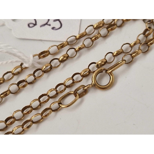 523 - A belcher link neck chain 9ct 19 inch 4.4 gms