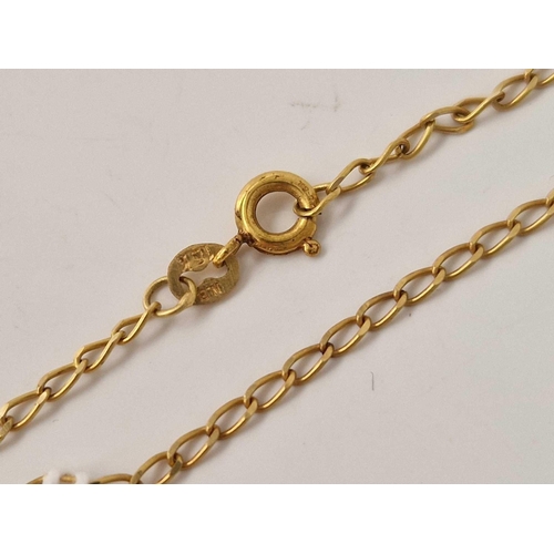 525 - A gold bracelet 18ct gold 9 inch 2.1 gms