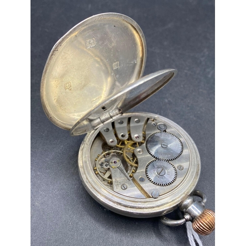 664 - A gents ROLEX pocket watch no glass