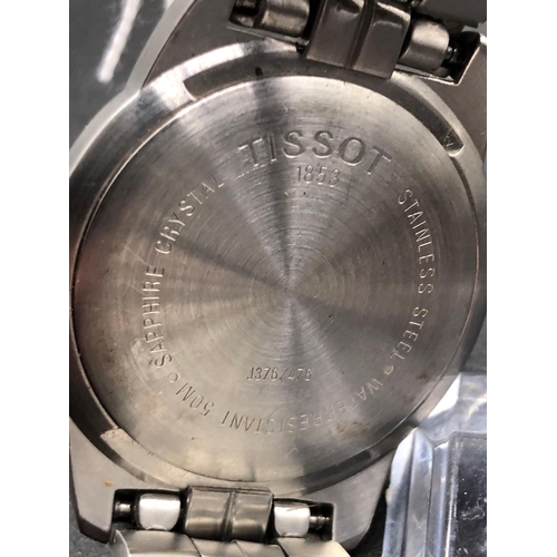 665 - A gents TISSOT PR 50 with seconds sweep and date aperture