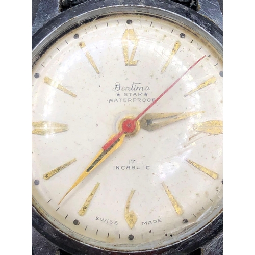 670 - A gents BENTIMA wrist watch with seconds sweep and anther example